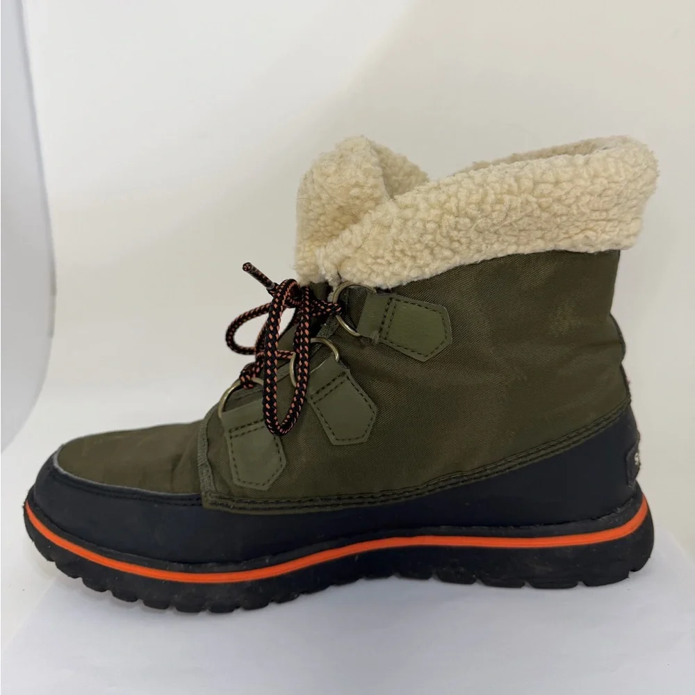 Sorel Cozy Carnival Waterproof Boots Olive Green